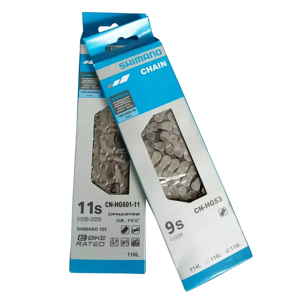 Shimano bicycle parts 7/8/9/10/11 Speed Bicycle Chain HG901 HG601 HG53 HG54 Bike Chain 116/118/124 links Mountain bike Chains