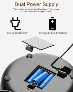 เครื่องให้อาหารสัตว์เลี้ยงอัตโนมัติแบบกันน้ำ IPX4 ความจุ 4 ลิตร ทำจากพลาสติก ลายเรียบ ควบคุมการให้อาหารผ่านแอป Tuya Smart สำหรับสุนัขพันธุ์เล็ก-เชื่อมต่อ WiFi - Product Image 3