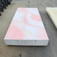 Panneau mural en PVC imperméable, résistant à la décomposition, sans formaldéhyde, écologique, durable, personnalisé, facile à nettoyer, finition brillante pour l'intérieur