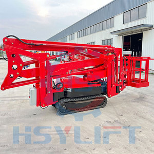Trung Quốc Nhà Máy bán hàng trực tiếp Cherry <span class=keywords><strong>picker</strong></span> thủy lực Crawler Spider Telescopic Boom Lift - Product Image 1