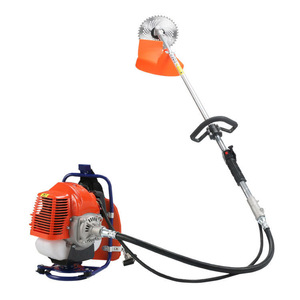 CE Certified Backpack <b>Brush</b> <b>Cutter</b> 4/2-Stroke Air-Cooled Aluminium <b>Blade</b> Petrol Lawn Mower 12in Cutting Width for Industry Use - Product Image 1