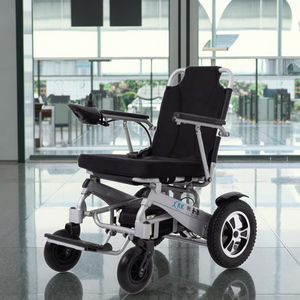 Silla <span class=keywords><strong>de</strong></span> Ruedas Eléctrica Plegable <span class=keywords><strong>de</strong></span> Aleación <span class=keywords><strong>de</strong></span> Aluminio con Cuatro Ruedas Sólidas y Batería Extraíble - Product Image 3