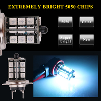 Lampu Kabut LED Mobil 12V 9005 H1 H3 H4 H7 H8 H11 27SMD Kontrol Jarak Jauh Kondisi Baru Lampu Kabut LED Strobo untuk Lampu Mobil