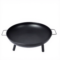 Brasero d'extérieur portable en acier pour foyer et chauffage, pour 4-5 personnes, avec gril barbecue multifonctionnel antiadhésif
