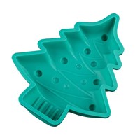 Moules en silicone résistants à la chaleur pour bougies en forme de sapin de Noël, fabrication de chocolat, pâtisserie, gâteaux, ustensiles de cuisson pour la pâtisserie et l'artisanat