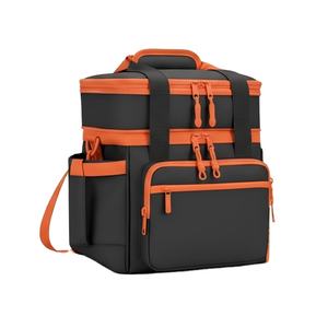 Sac à déjeuner isotherme à double compartiment réutilisable, en polyester imperméable, sac isotherme de 15 L pour le travail, les pique-niques et les activités de plein air - Product Image 4