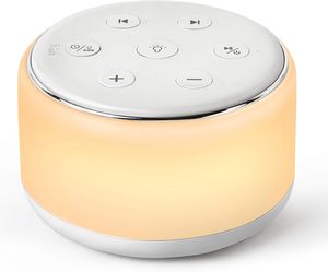 Máquina <span class=keywords><strong>de</strong></span> Sonido Blanco para Bebés, con Sonidos <span class=keywords><strong>de</strong></span> la Naturaleza, Luz <span class=keywords><strong>de</strong></span> Respiración y Temporizador, Control <span class=keywords><strong>de</strong></span> Volumen, 34 Sonidos Relajantes - Product Image 1