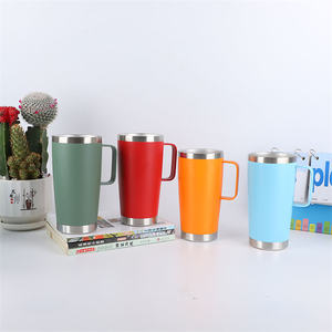 Tazza da 20 once con coperchio e cannuccia, tazza da caffè da viaggio isolata con manico, tazza da viaggio sottovuoto a doppia parete in acciaio inossidabile Tum - Product Image 4