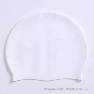 <span class=keywords><strong>Gorro</strong></span> de Natación de Silicona de Color Sólido para Adultos, Disponible al por Mayor, Se Adapta a la Forma de la Cabeza - Product Image 4