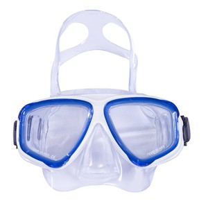 Masque de plongée à double lentille, verre trempé de 4,0 mm, silicone, plongée en apnée pour adultes, étanche, sports nautiques - Product Image 1