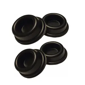 30 Pieces Rubber Door Stop Bumper Tips Black Silicone Replacement