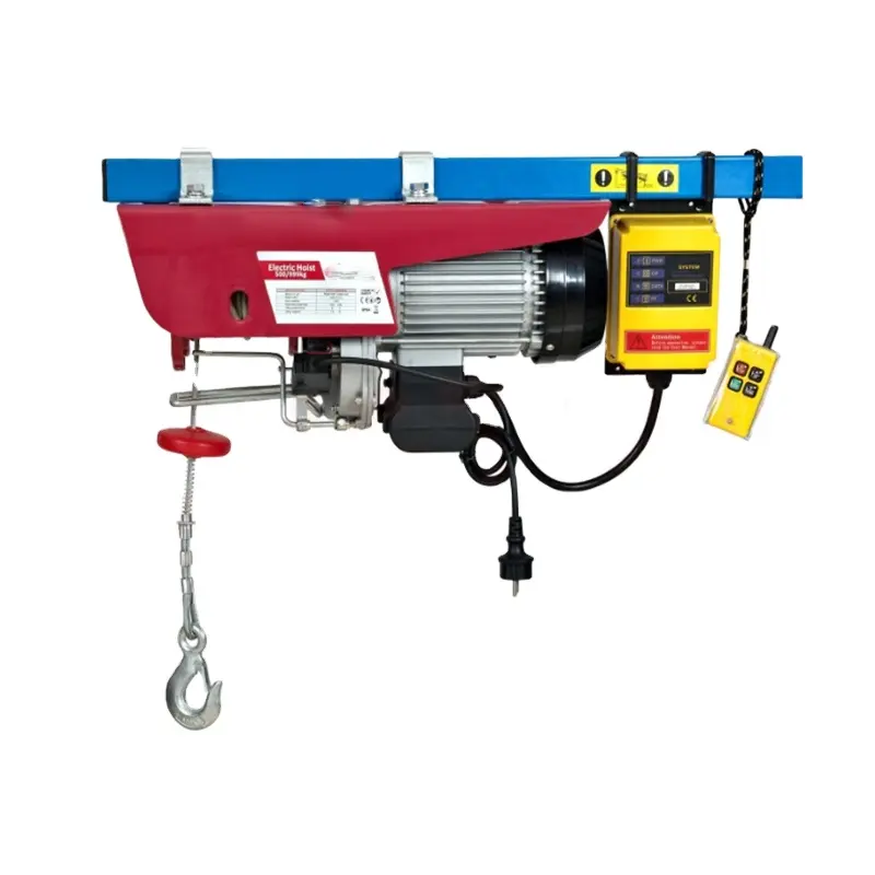 XINQI440 LBS Lift Listrik Hoist 110V, Kerekan Listrik Remote Kontrol, Kerekan Kawat Listrik Overhead Derek