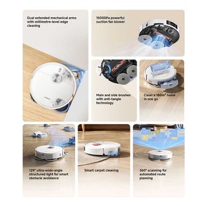 Aspiradora Robótica Xiaomi S40 Pro Blanca, Autopropulsada, con Batería, Navegación Láser LDS, 28 Pulgadas de Ruta de Limpieza - Product Image 6