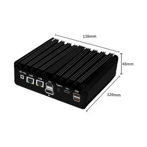 Máy tính mini công nghiệp không quạt OEM, <span class=keywords><strong>2</strong></span> LAN, <span class=keywords><strong>2</strong></span> COM, <span class=keywords><strong>DDR3</strong></span>, H30S, Intel I3-4010U, I5-4200U, I7-4600U, bộ định tuyến MIN, tường lửa, máy tính Linux - Product Image 4