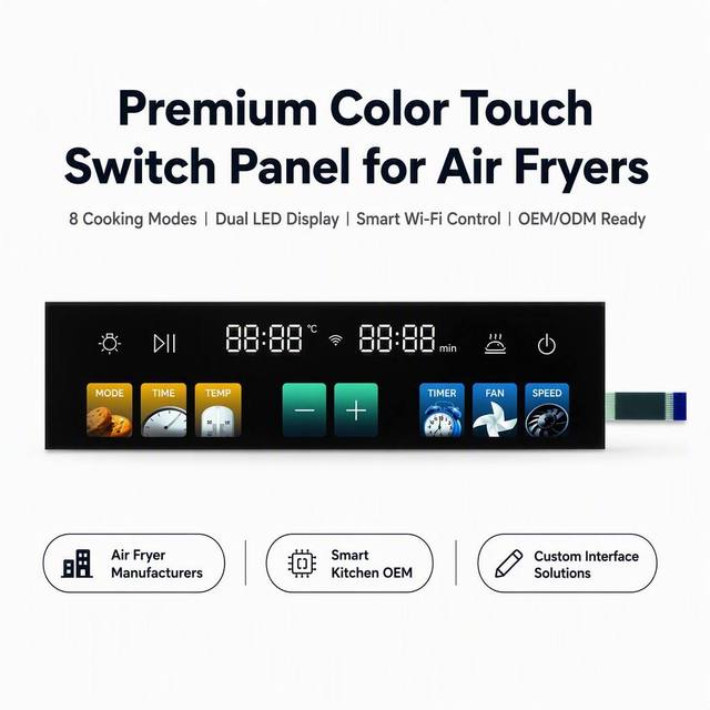 OEM Color Capacitive Touch Switches for Home Ovens, Membrane Keypads, Smart Switch Panels PET/PC Material