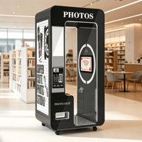 Software de Impresora para Cabina de Fotos Todo en Uno, Carcasa con Logotipo, Control Remoto, Proveedor de Cabinas de Fotos de Alta Tecnología, Máquina Expendedora Personalizable