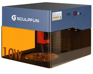 Sculpifun iCube 10W fabbrica Mini incisore incisione Desktop intaglio macchina da taglio Co2 fai da te incisione Laser 3D