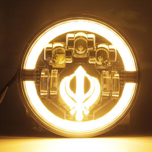 Phares Led 7 pouces pour 2010 + accessoires <span class=keywords><strong>Mahindra</strong></span> Thar lumières Led hors route pour accessoires <span class=keywords><strong>Jeep</strong></span> Wrangler JK avec clignotants - Product Image 4