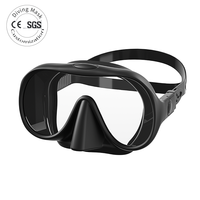 Masque de plongée à lentille unique de la meilleure qualité de l'usine directe, réglable et pliable pour la plongée sous-marine, l'apnée et la plongée avec tuba, logo OEM