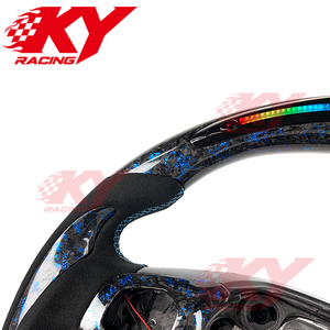 Accessoires intérieurs pour Ford Ranger Raptor F150 F250 F350 XLT Shleby Explorer 2012+ Volant en fibre de carbone forgée avec LED RPM - Product Image 2
