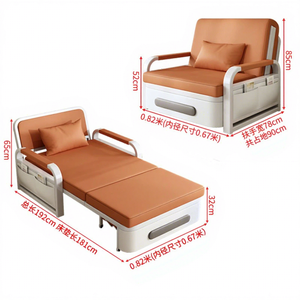 Ghế sofa giường gấp tiết kiệm không gian, dành cho một người, khung kim loại, phù hợp với phòng khách và ban công căn hộ nhỏ - Product Image 6