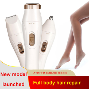<span class=keywords><strong>Depiladora</strong></span> Eléctrica USB Multifunción, Indolora, Portátil, 3 en 1, Disco Giratorio Francés, Removedor de Vello Facial para Mujer - Product Image 3