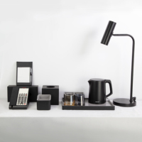 Honeyson OEM Luxe Hôtel 5 étoiles Chambre Fournitures Électriques Ensemble Écologique En Acier Inoxydable Métal Plastique Hôtel Commodités