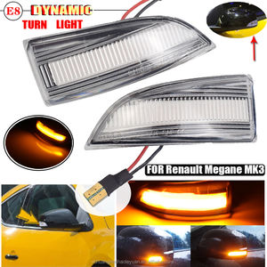 Clignotant Dynamique à LED pour Renault Megane <span class=keywords><strong>3</strong></span> MK3 III RS 2008-2016 <span class=keywords><strong>Laguna</strong></span> III X91, 1 Paire - Product Image 2