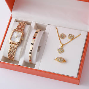 <span class=keywords><strong>Montre</strong></span>-<span class=keywords><strong>bracelet</strong></span> à quartz pour femme, cadran à aiguilles chronographe, motif de <span class=keywords><strong>lotus</strong></span> imprimé, <span class=keywords><strong>bracelet</strong></span> en alliage carré, nouvelle mode, charme professionnel - Product Image 2