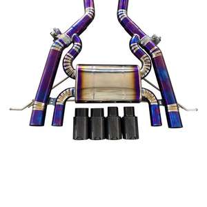 Terminale di Scarico in Carbonio per BMW G80 M3 S55 3.0T, Silenziatore in Titanio Lucidato a Specchio con Valvola Posteriore Personalizzata - Product Image 2