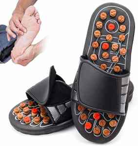 Pantoufles de massage des pieds de santé Point d'acupression Soins Thérapie par aimant Favorisant la circulation sanguine Point de déclenchement de libération myofasciale - Product Image 1