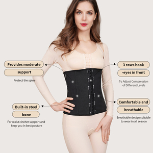 S-SHAPER Corsé colombiano de látex con 9 varillas de acero para mujer, <span class=keywords><strong>faja</strong></span> reductora transpirable, moldeadores de cuerpo al por mayor, ceñidores de cintura - Product Image 4