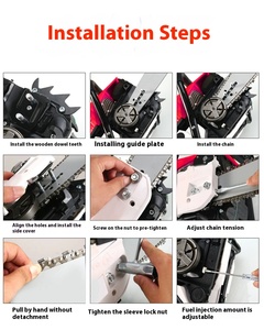 Máy cưa xăng công suất cao, máy cưa gỗ cầm tay gia dụng, máy cắt cây hai thì 5200, dụng cụ làm vườn cầm tay - Product Image 5