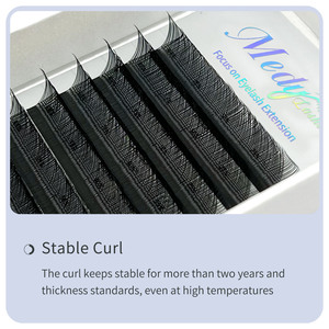 Medylashes <span class=keywords><strong>Extension</strong></span> <span class=keywords><strong>Ciglia</strong></span> Individuali a Forma di Y e W da 15 mm, <span class=keywords><strong>Prodotti</strong></span> con Etichetta Privata da Fornitore YY Affidabile - Product Image 3