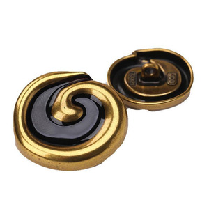 Chất Lượng Cao Màu Đen Trắng Nhỏ Giọt Dầu May Hợp Kim Ốc Hình Nút May Mặc Phù Hợp Với Áo Gió Áo Len Phụ Kiện Thời Trang Nút - Product Image 1