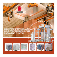 Emballage complètement automatique d'emballage de brique de palette de Hooder de machine de capsulage d'étirement à froid
