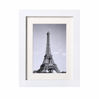 Bingkai Foto MDF Profil 2x2cm Putih 5*7 inci Bingkai Foto Minimalis Elegan Kotak Bayangan 3D untuk Dekorasi Pajangan Meja Rumah