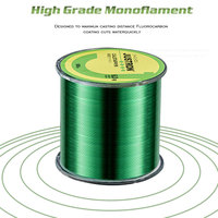 Ligne de Pêche Monofilament en Nylon Ultra Résistante 0,5 mm de 500 m, Transparent, Coloré ou Multicolore