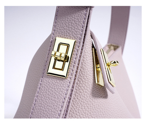 RZCK Sac à main en cuir véritable rose pour femmes, décontracté, personnalisé, vente en gros, style italien, sacs à bandoulière et sacs à main de luxe - Product Image 4