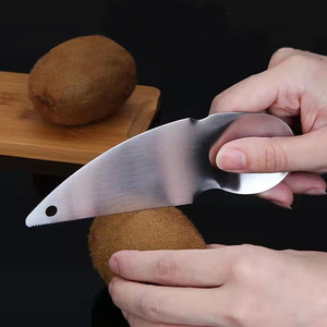 Kiwi Scoop 304 Stainless Steel Thickened Fruit Spoon Toothed Edge For Kiwi Orange Peeler Heavy Duty Household Tool - Product Image 4