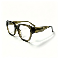 Montures optiques en acétate épaisses et carrées de style vintage en gros, montures de lunettes de luxe personnalisées à monture complète pour verres correcteurs