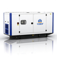 Générateur diesel insonorisé triphasé 72 kW, moteur refroidi par eau, commande à distance automatique, alimentation de secours d'usine