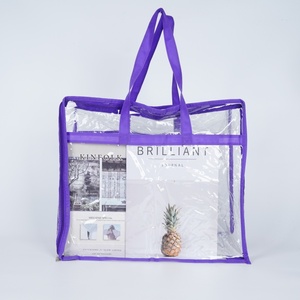 Rõ ràng zippered lưu trữ túi xách tay rõ ràng lưu trữ túi cho chăn quần áo Comforter bộ đồ giường di chuyển túi - Product Image 5