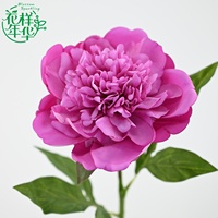 Bunga Peony Buatan Sentuhan Realistis, Rangkaian Bunga untuk Dekorasi Pernikahan, Dekorasi Rumah, Hadiah Ulang Tahun, Natal, dan Festival