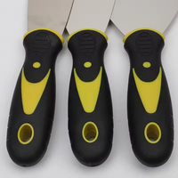 Spatule professionnelle de haute qualité et durable pour plaques de plâtre, personnalisable OEM, très vendue, couteau à mastic en acier inoxydable, réparation murale en caoutchouc