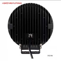 SAIYAOYUTONG Nouveau Phare de Voiture LED 4x4 Extra Lumineux 9 Pouces 4000K, Feu de Position Clignotant Stroboscopique 24V 100W 5000 1 An