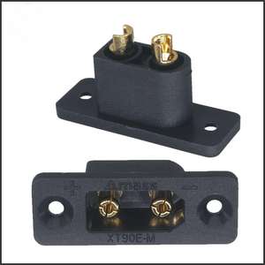 อุปกรณ์จ่ายไฟแบบติดตั้งได้ รุ่น XT90E-M ยี่ห้อเจิ้งซิง หัวเสียบตัวผู้ชุบทอง สำหรับอุตสาหกรรม - Product Image 5