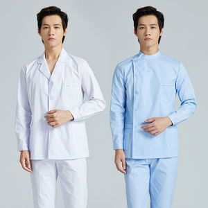 Tenue Médicale Unisexe à Manches Courtes en Tissu Sergé Polyester/Coton – Ensemble d'Été Court pour Infirmiers, Médecins Dentistes et Professionnels de la Santé - Product Image 2