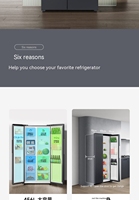 Xiaomi-Refrigerador Mijia de puerta a puerta 456L 501L Moyu Rock PCM, pantalla táctil LED