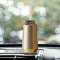 Nouveau diffuseur d'arôme de voiture à batterie rechargeable en alliage d'aluminium avec dispositif de parfum intelligent de luxe avec contrôle APP Bluetooth